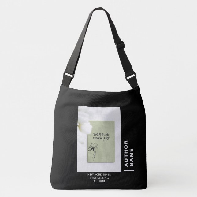 Bolsa negra transversal de autor de libro personal (Anverso)