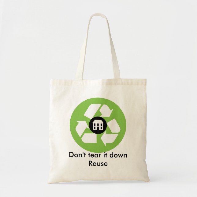 Bolsa - No la derriben - Reuse (Frente)