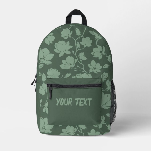 Bolsa nueva de corte de impresión verde moderna (Anverso)