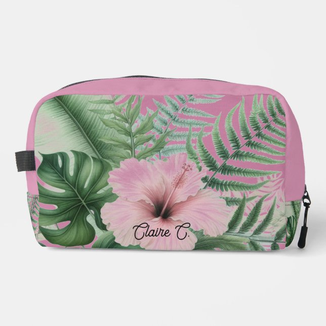 Bolsa para accesorios de flores de Hibisco Tropica (Anverso)