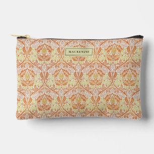Bolsa para accesorios de patrón floral elegante Na