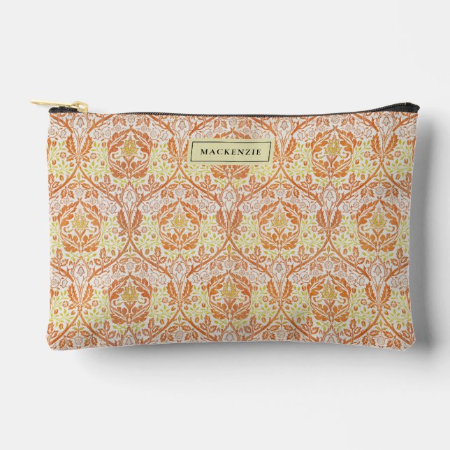 Bolsa para accesorios de patrón floral elegante Na (Anverso)