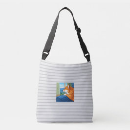 bolsa para el cuerpo cruzado shiba inu y mt fuji