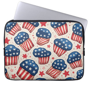 bolsa para el portátil del muffin de bandera