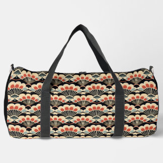 Bolsa para fans de Black and Coral Art Deco