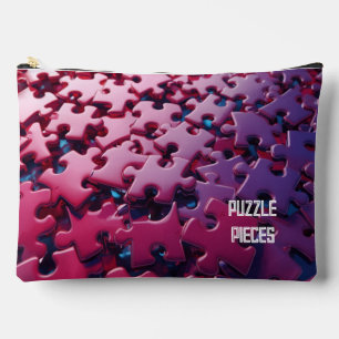 Bolsa para guardar piezas de rompecabezas Magenta 