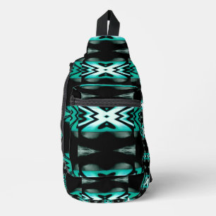 Bolsa para hondas de diseño negro y Aqua del Suroe