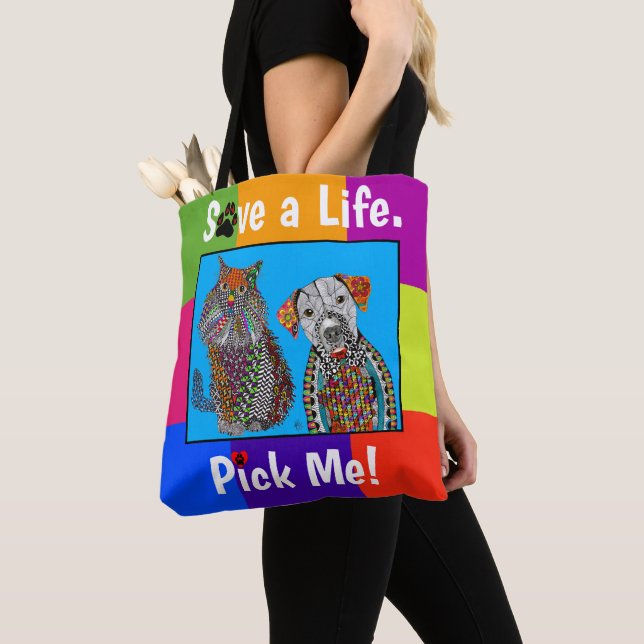 Bolsa para la adopción de perros y gatos, dulce y  (Detalle)