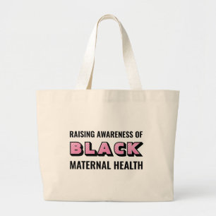 Bolsa para la conciencia de la salud materna negra