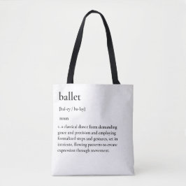Bolsa para la definición de ballet minimalista