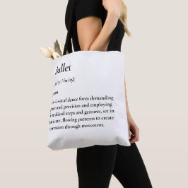 Bolsa para la definición de ballet minimalista