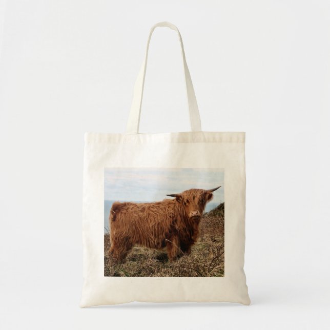Bolsa para la impresión de vacas en Highland (Frente)