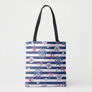 Bolsa para la tota azul y blanco