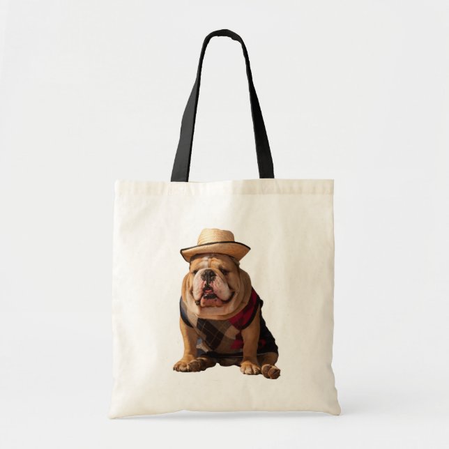Bolsa para la tota de perro picante de Bulldog ing (Frente)