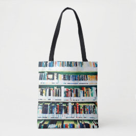 Bolsa para libros, estantería de biblioteca
