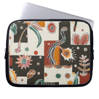 Bolsa para Portátil con Patrón de Flora Marina – F