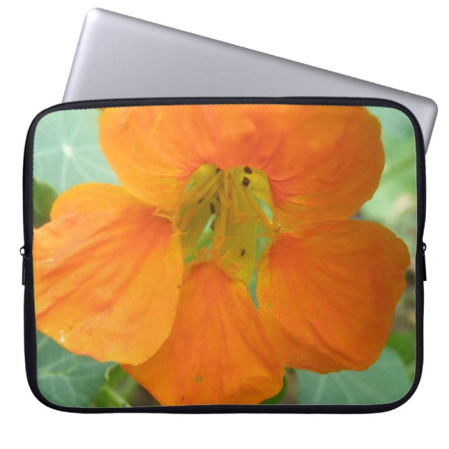 Bolsa para portátil de flores de bonito Nasturtium (Frente)