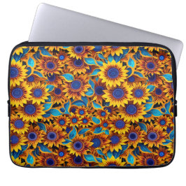 Bolsa para portátil de girasol