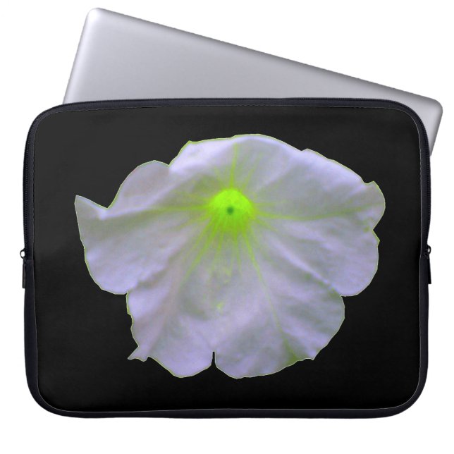 Bolsa para portátil Petunia Green Glow (Frente)