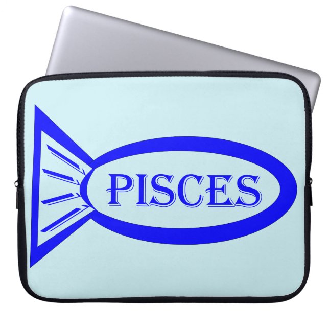 Bolsa para portátil Piscis Star Sign Fish (Frente)