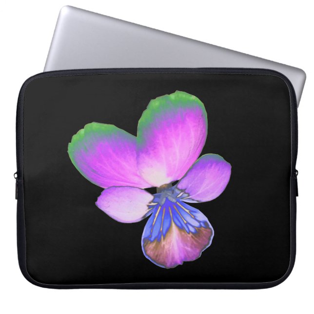 Bolsa para portátiles de bonito Pansy (Frente)