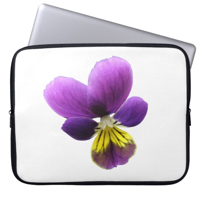 Bolsa para portátiles de bonito Pansy (Frente)