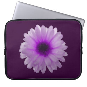 Bolsa para portátiles de color blanco y morado
