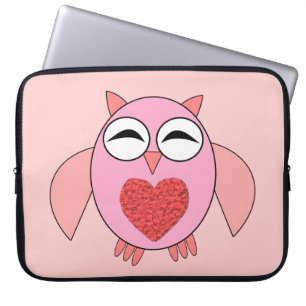 Bolsa para portátiles de Lechuza de Amo Rosa