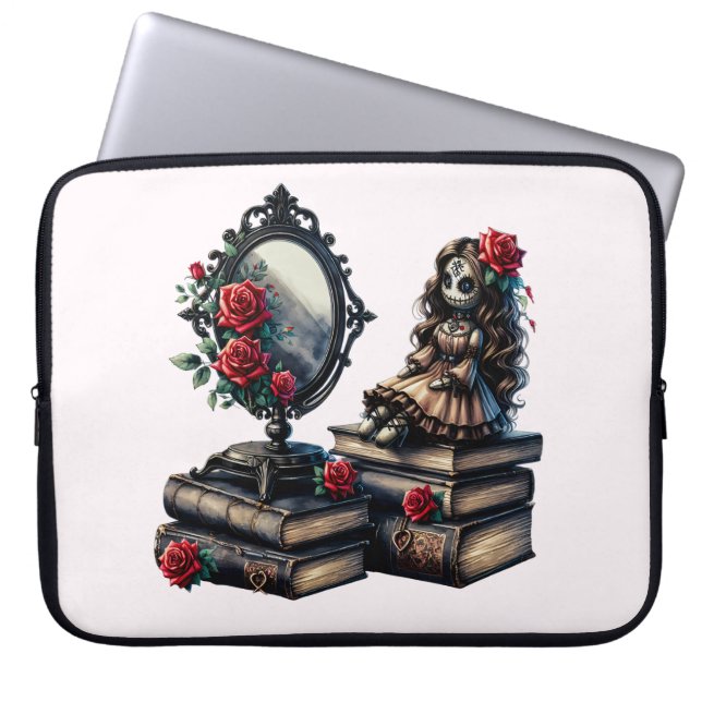 Bolsa para portátiles de libros góticos (Frente)