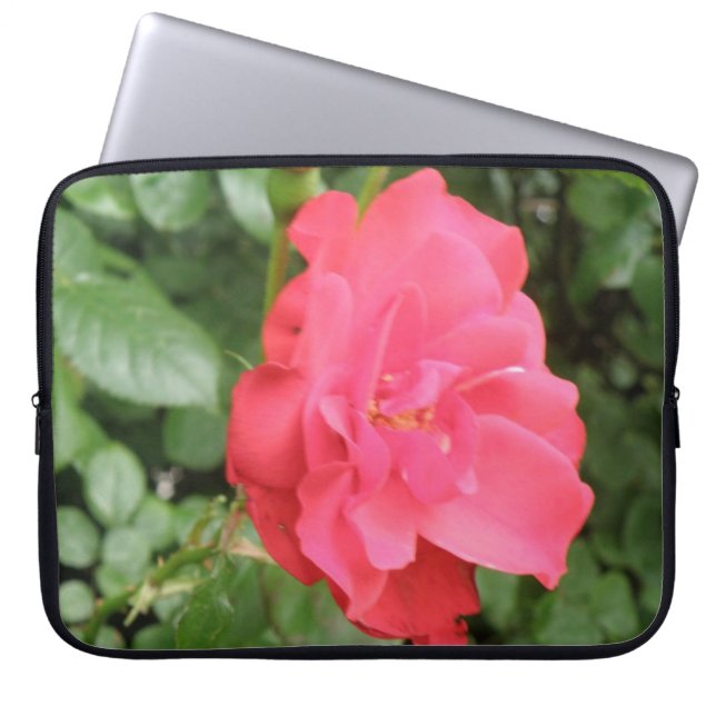 Bolsa para portátiles Rosa salvaje (Frente)