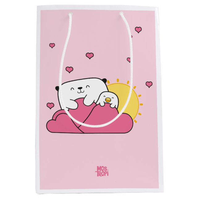 Bolsa para regalo Mostropi│Opi y Kipi Valentín (Anverso)