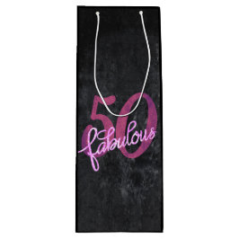 Bolsa Para Vino 50 y fabuloso | Grunge púrpura y rosa de ciruela