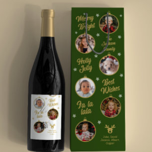 Bolsa Para Vino 6 fotos Navidades burbuja familia verde