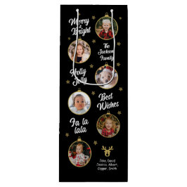 Bolsa Para Vino 6 fotos Navidades burbujas negro