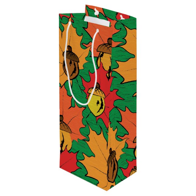 Bolsa Para Vino Acordes y hojas VI (Angulo reverso)