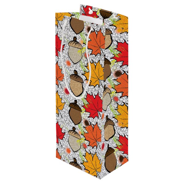 Bolsa Para Vino Acordes y hojas VII (Angulo reverso)