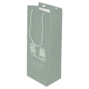 Bolsa Para Vino Adirondack Beach Chairs Sage Green Boda Blanco