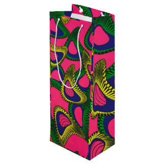 Bolsa Para Vino African Print Wine Gift Bag