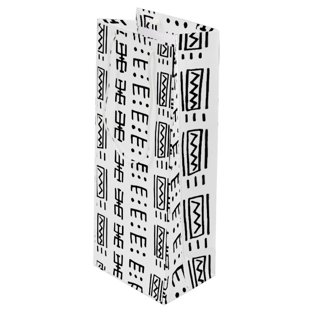 Bolsa Para Vino African Print Wine Gift Bag (Angulo Anverso)