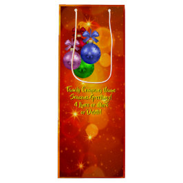 Bolsa Para Vino Agregar Navidades coincidentes de texto de nombre