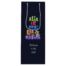 Bolsa Para Vino Albin 25 Alfabeto fonético