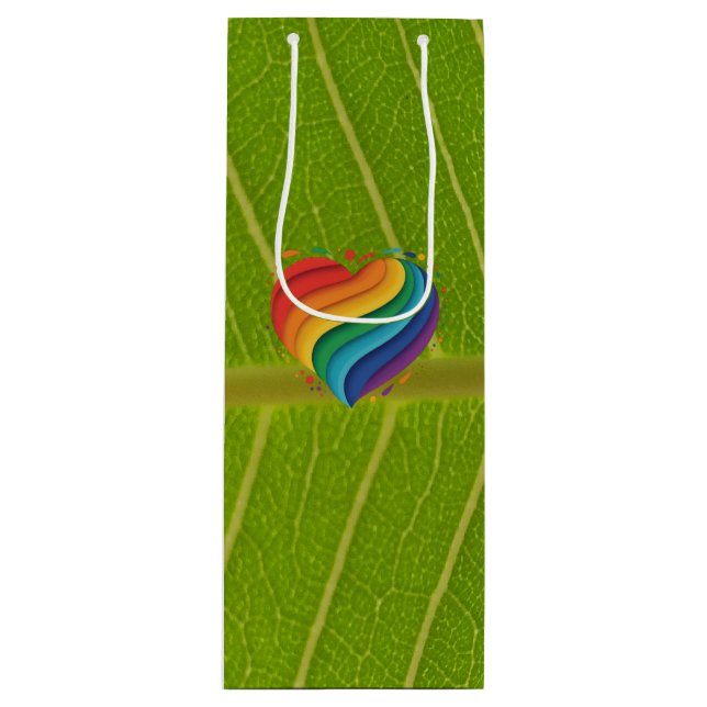 Bolsa Para Vino Amar el arcoiris (Anverso)