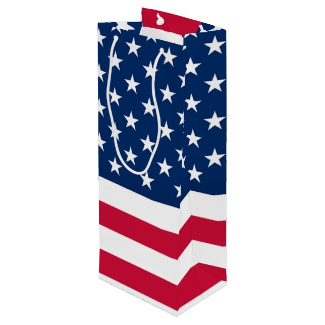 Bolsa Para Vino American Flag Wine Gift Bags (Angulo reverso)