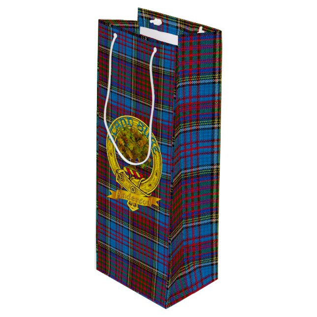 Bolsa Para Vino Anderson Clan Tartan & Motif (Angulo Anverso)