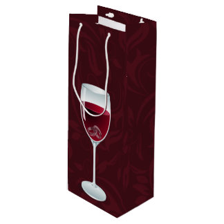 Bolsa Para Vino Anillos en el Boda de Vidrio