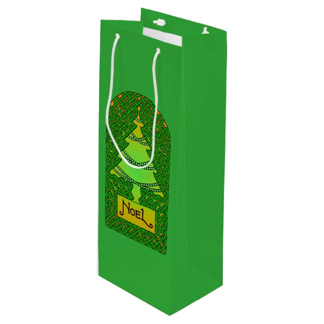 Bolsa Para Vino Árbol de Navidad Celta (Angulo Anverso)