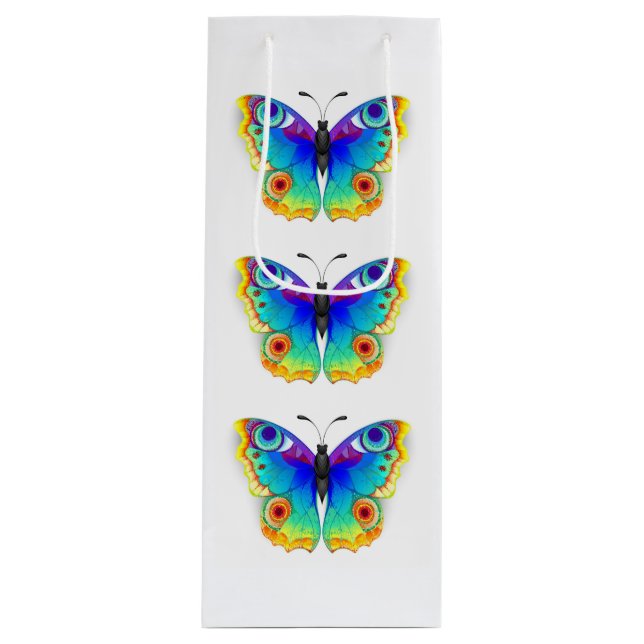 Bolsa Para Vino Arcoiris mariposa Peacock Eye (Anverso)