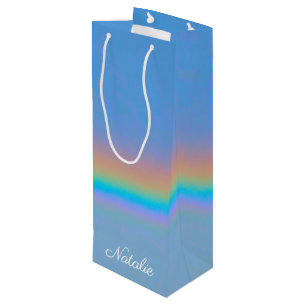 Bolsa Para Vino Arcoiris real natural personalizado
