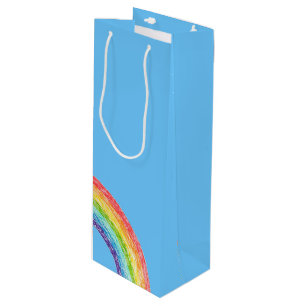 Bolsa Para Vino Arcoiris y cielo azul