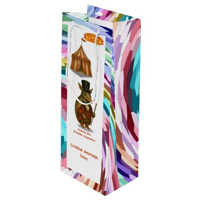 Bolsa Para Vino Armand, armadillo ringmaster (Angulo Anverso)